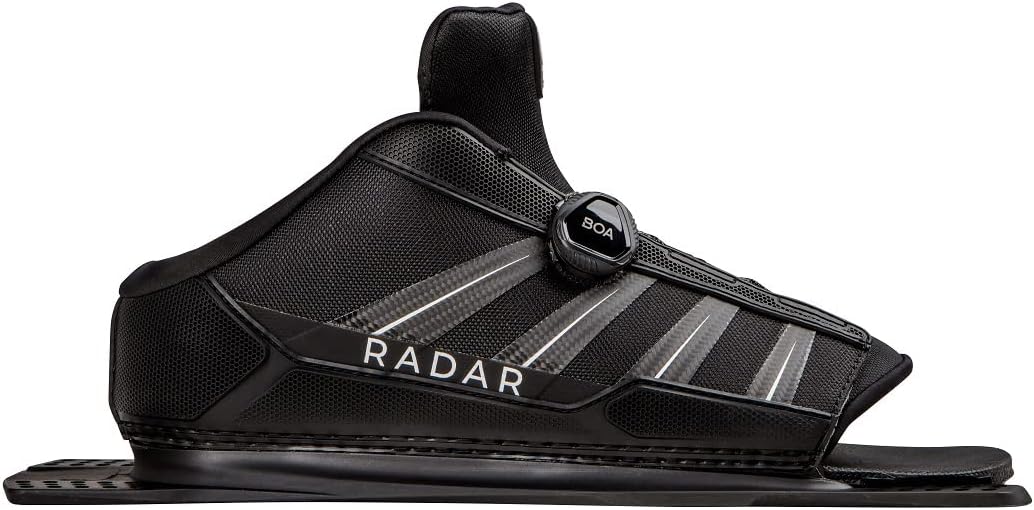 Radar Vector Boa HRT Waterski Boot - Black/Carbon/White - Feather Frame - STD