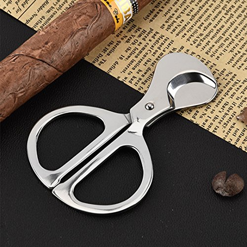 All Metal Cigar Cutters Stainless Steel Super Sharp Cigar Scissors Cut Birthday Gift #TOP6
