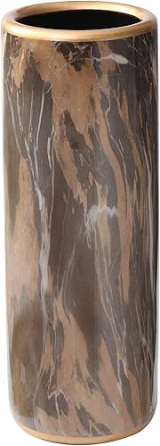 Paraguas con patrón de mármol, paraguas contemporáneo, jarrón de suelo de barril, estilo moderno para almacenar bastones, bastones para entrada,