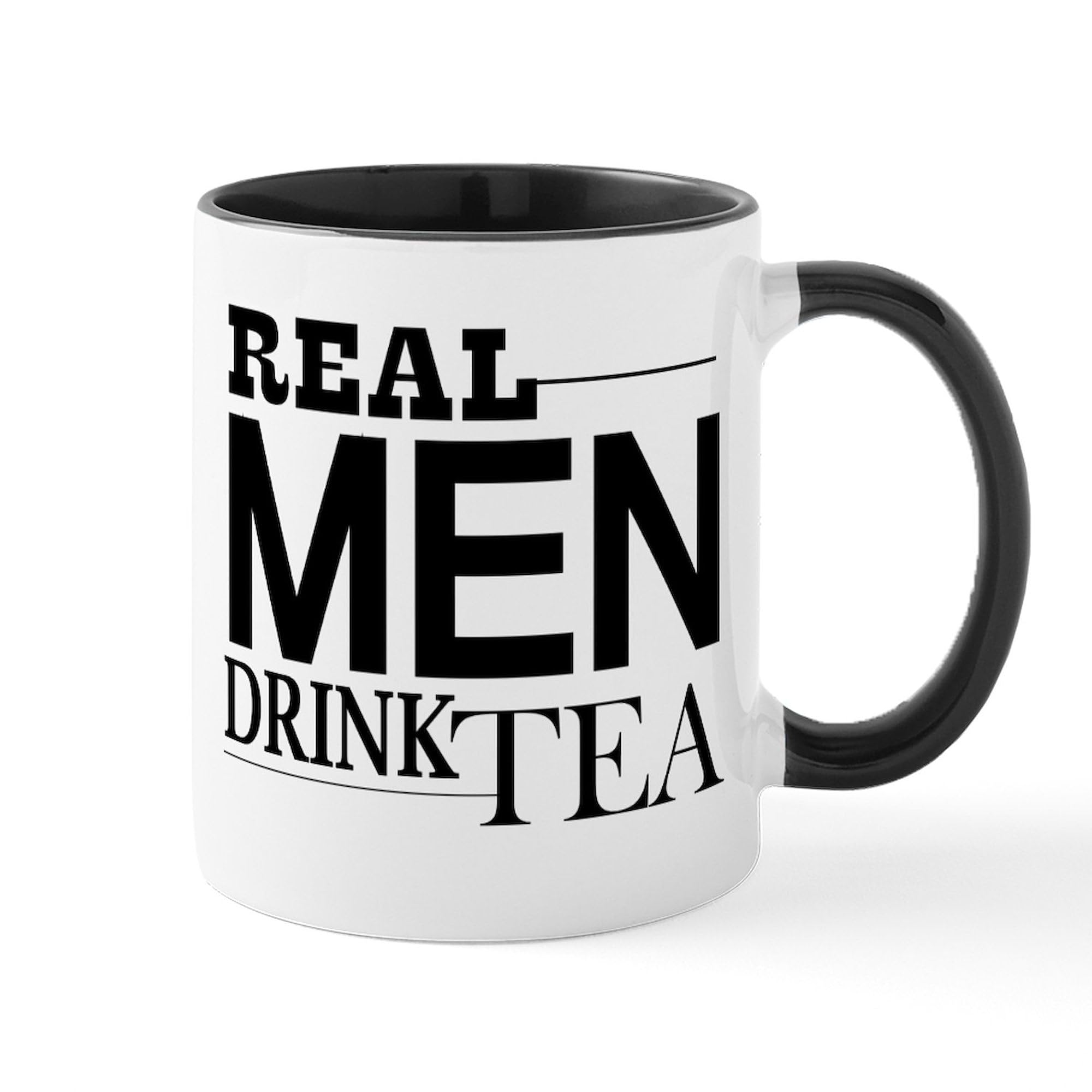 CafePress Real Men Drink Tea Mugs 11 oz (325 ml) Ceramic Coffee Mug