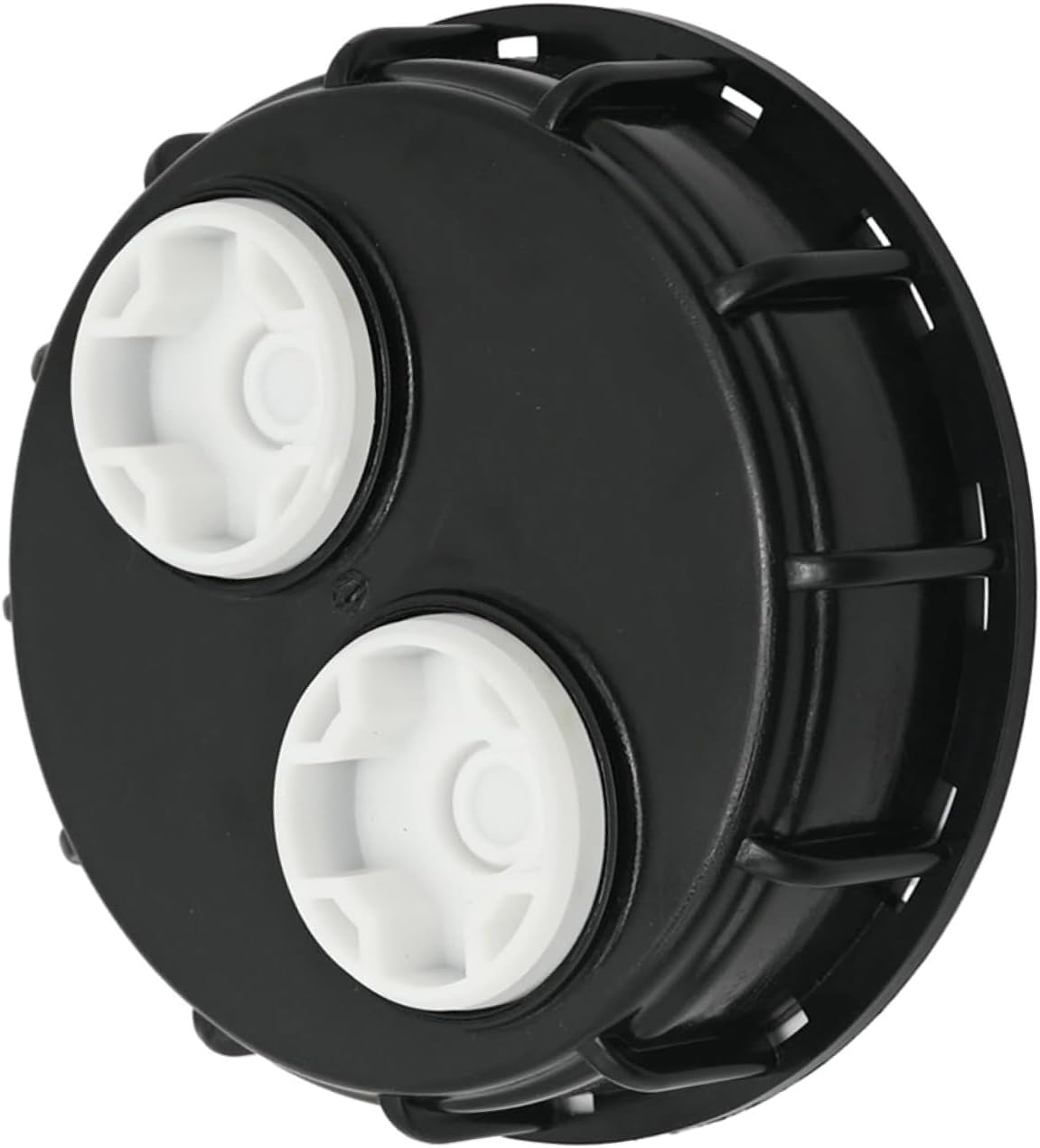 TopHomer 2 Packs IBC Tote Lid Cover, 6.42" Heavy Duty IBC Tank Water Liquid Storage Tank Cap Cover with 2 Vent Hole for Industrial Agriculture