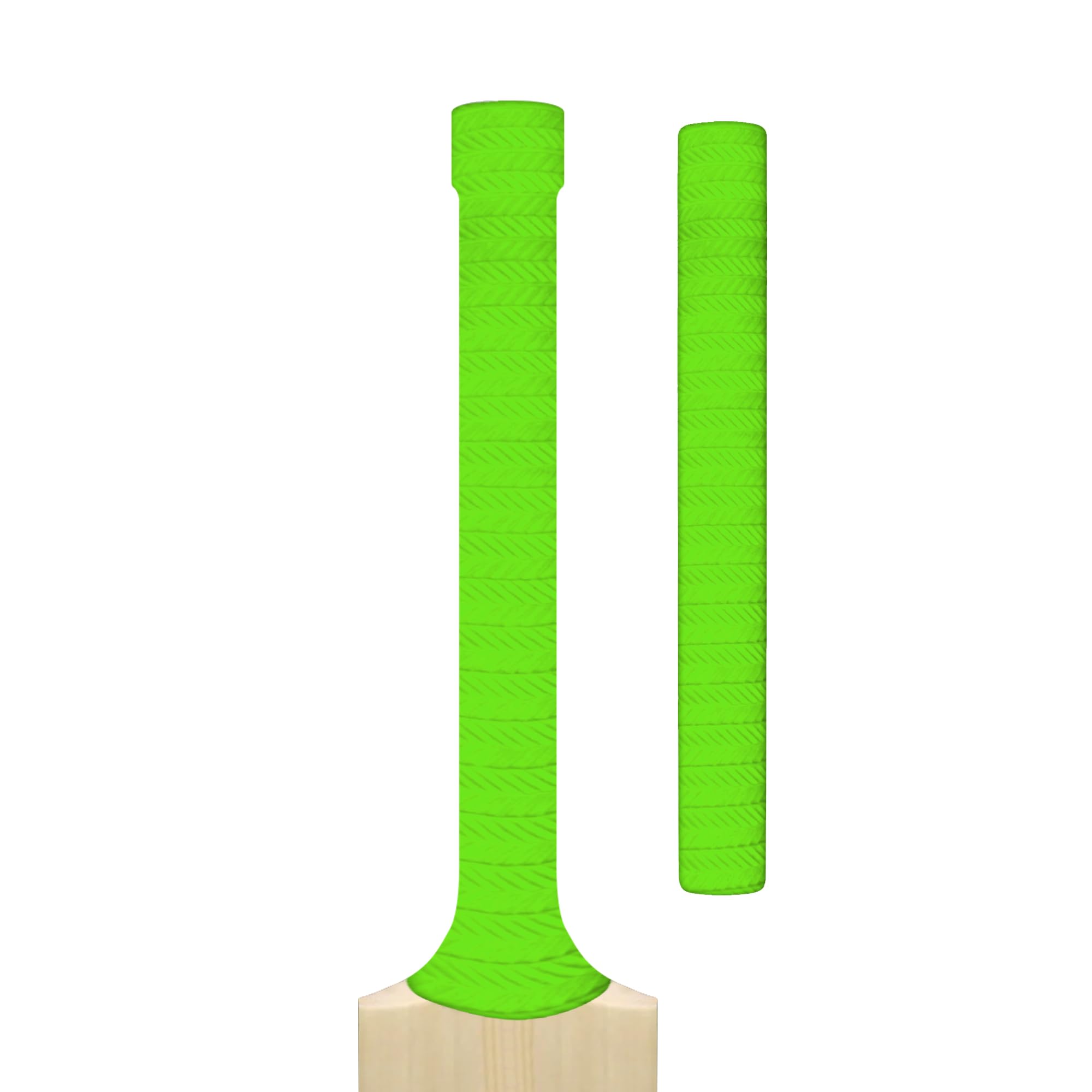 Cricket Bat Grips – Premium Rubber Cricket Bat Grip Tape for Maximum Hold & Shock Absorption | 4 Styles | Multi-Color | Pack of 1| Durable Bat Grips Cricket (1, Green, Grooved)