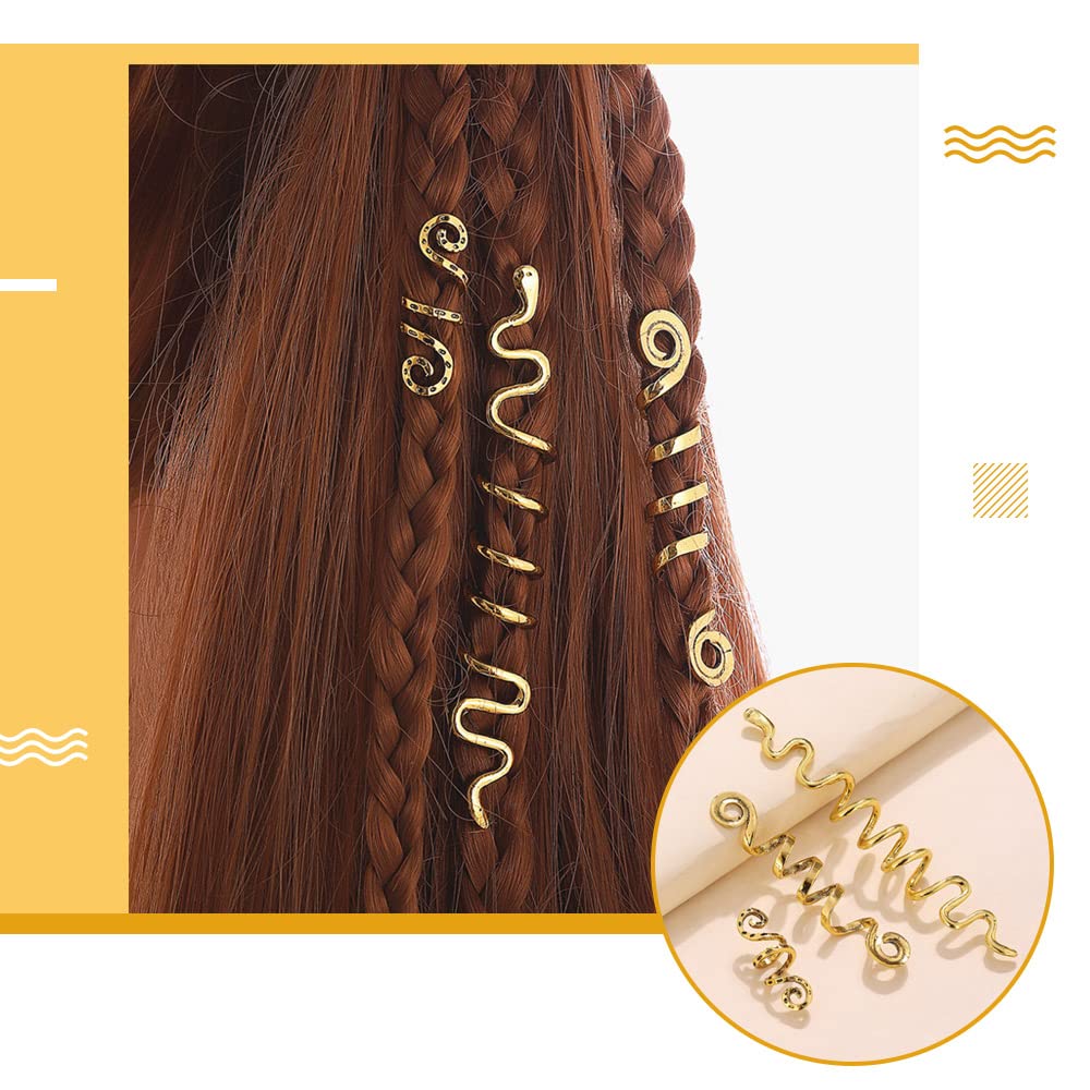 XPEX 2 ollette con Perline Intrecciate, Perline per Capelli