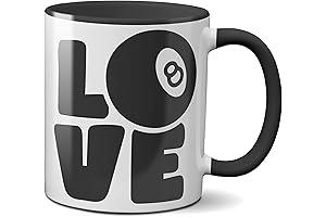 Love 8 Magic Black and White Ball Coffee Cup
