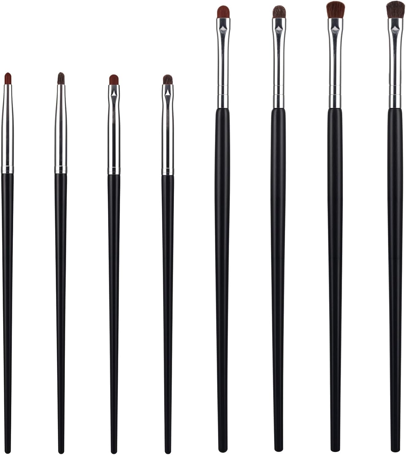 8 PCS Small Eyeshadow Brushes EyeLiner Makeup Brush Set Mini Smudge Brush for Eyeliner Detail Brushes Concealer Brushing Tool for Creasing Eye Makeup Gel Cream Liquid Concealer Highlighter