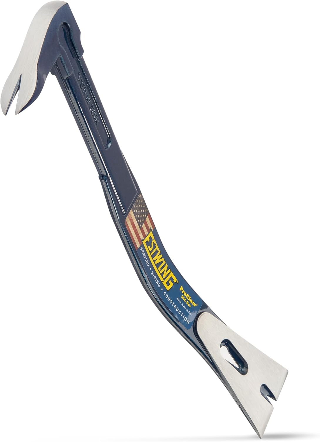 ESTWING Pro-Claw Pry Bar - 16" USA Made 3-in-1 Roof/Siding/Construction Tool with Nail Puller & Pry Blade - RSC