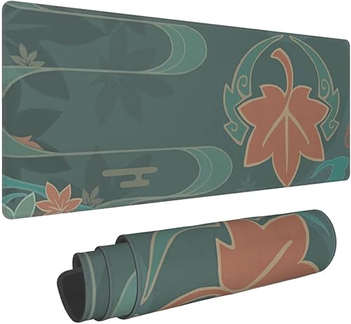 Genshin Game Impact Kaedehara Kazuha - Alfombrilla de mouse grande de goma antideslizante para suministros de oficina, computadoras, computadora de