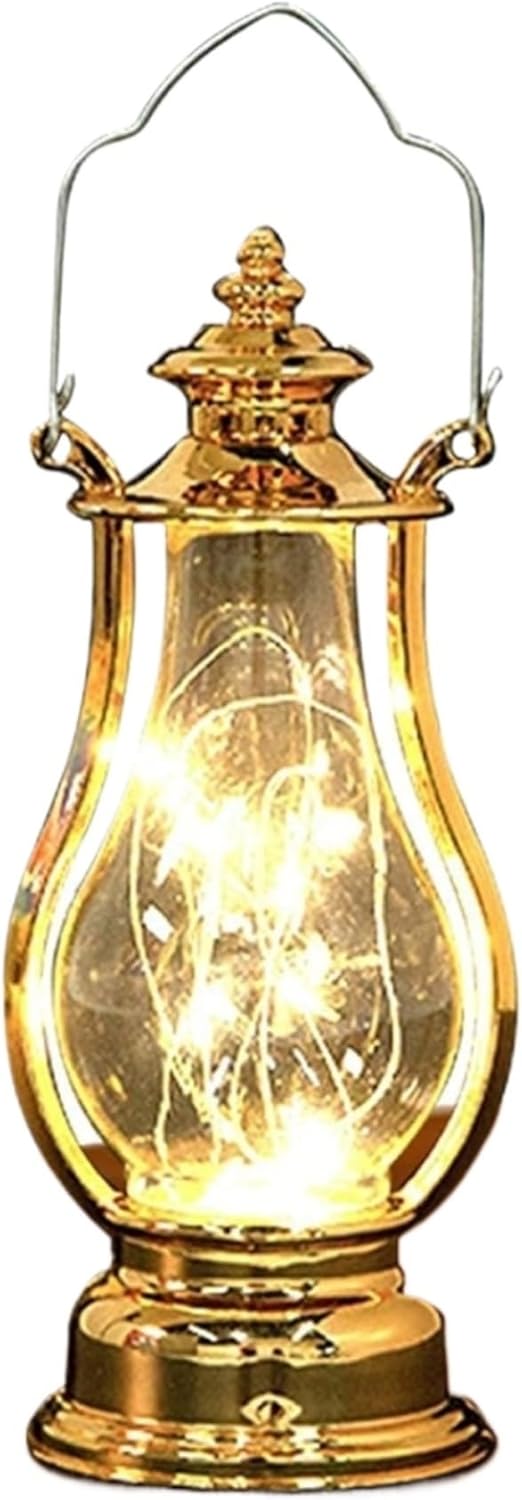 Oil Lamps Portable Kerosene Lamp Battery Operated Led Oil Lamps Hanging Vintage Camping Lamp with Handheld Hurricane Lamp Exquisite Churches Lamp