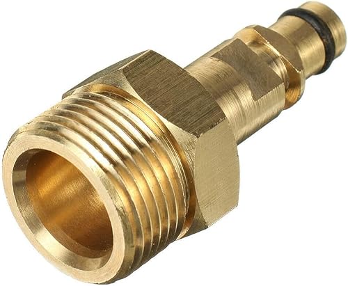 High Pressure Washer Adapter,Hose Adapter Quick Connect, Brass M22 Washer Gun Hose Pipe Convert Tool Hoses Accessories(M22 14MM Fitting Hose Connector) - Image 7