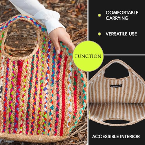 Bolso Tote para Mujer en Material de Algodón Entrelazado miniatura 3