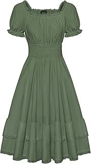 Gothic Victorian Dresses Renaissance Costume Women Midi Dress - Buy now