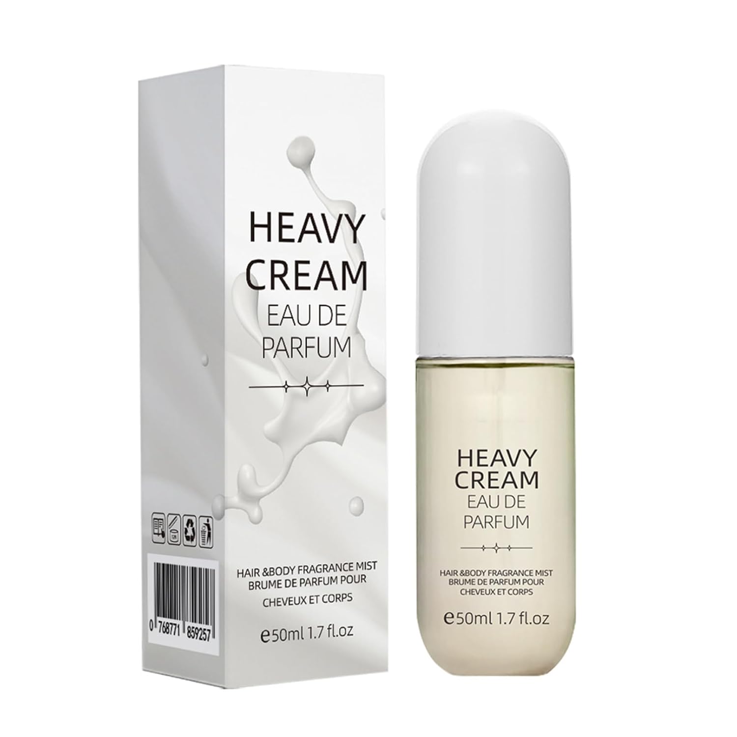 Moily Long Lasting Heavy Cream Perfume Spray for Women Alcohol Free Fragrance Mist for Body and Hair with