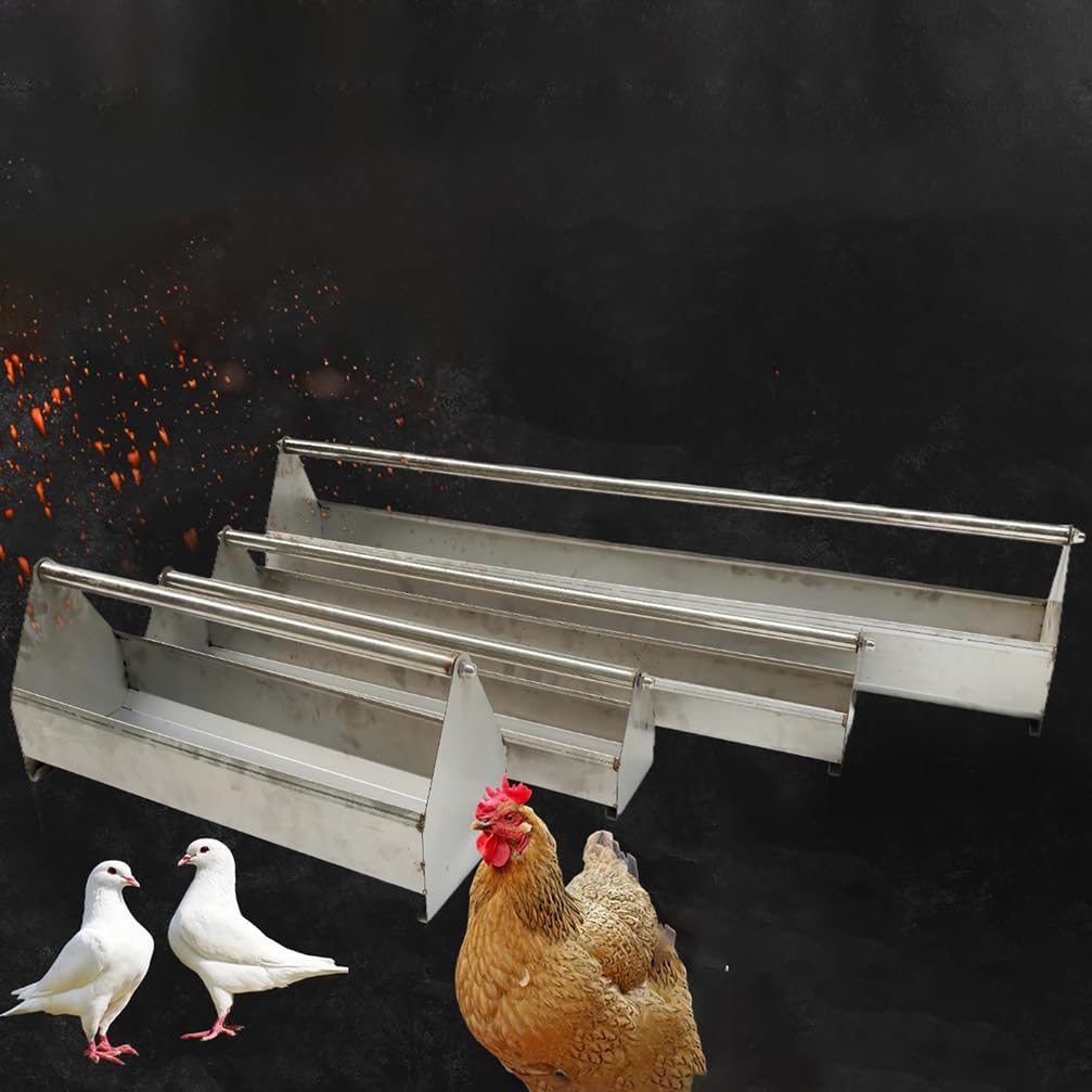 Comedero de aves de corral para gallinero, duradero, antiderrames, adecuado para patos, gansos y palomas