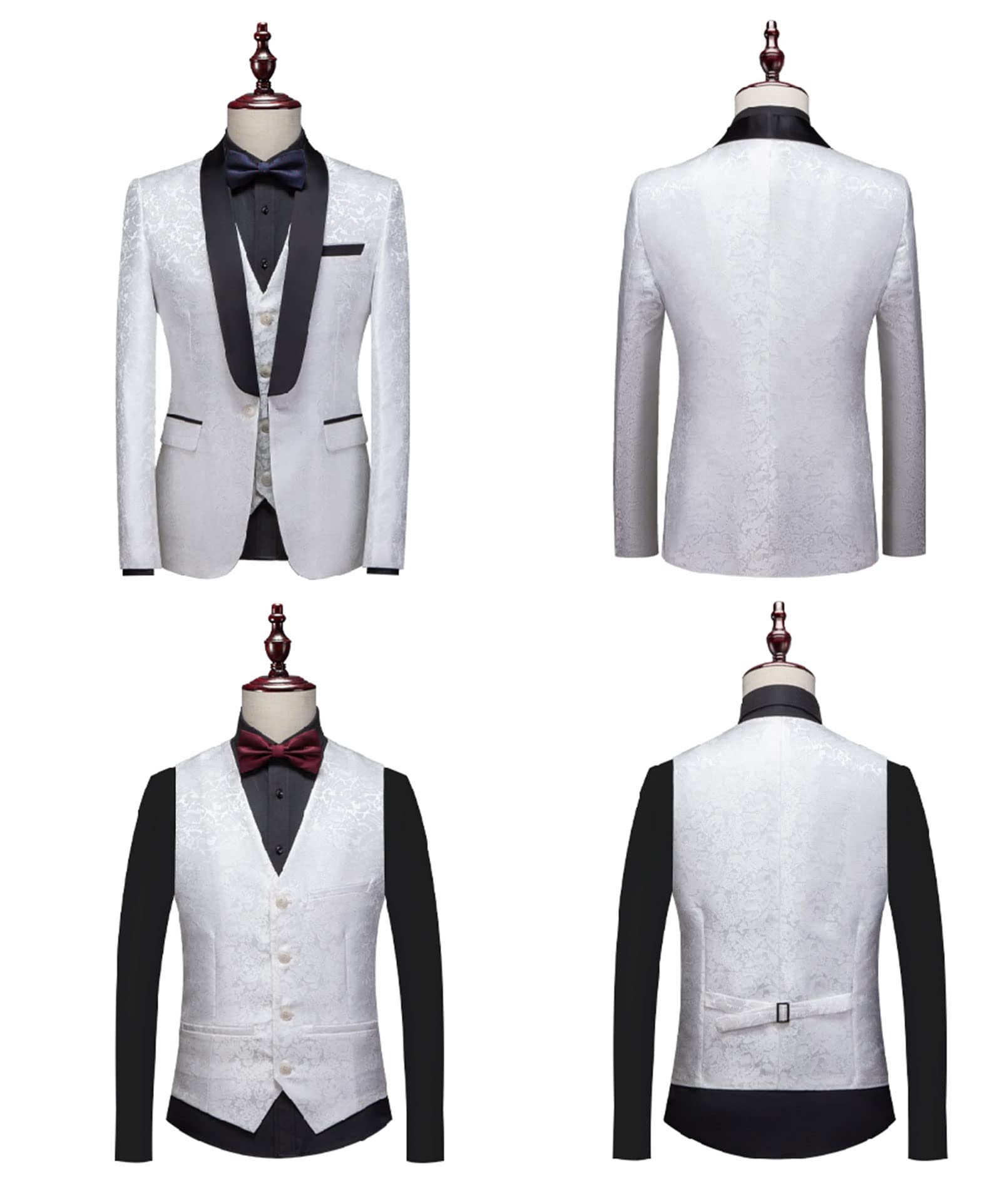 Gilet Floreale Ragazzi Gentiluomo Top Blazer Matrimonio Formale - Foto 10