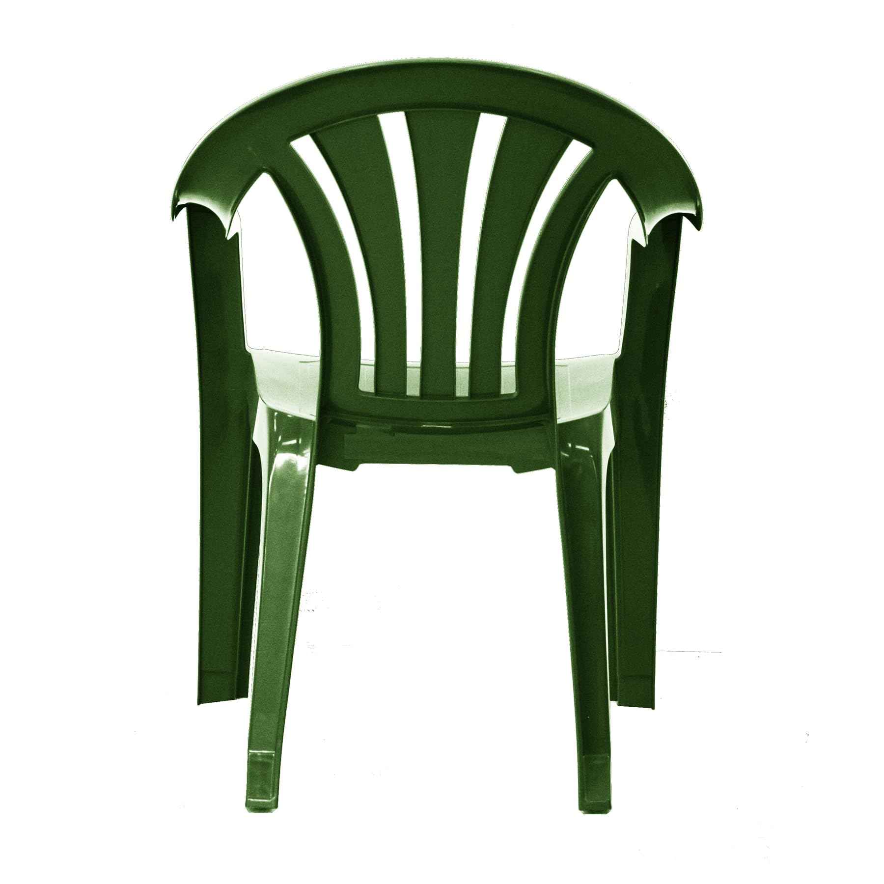 Amazon.com: simpa Solana GREEN Silla de jardín apilable de plástico con  respaldo bajo para uso en interiores o exteriores, elige entre colores  negro, verde, blanco y gris topo. : Patio, Césped y