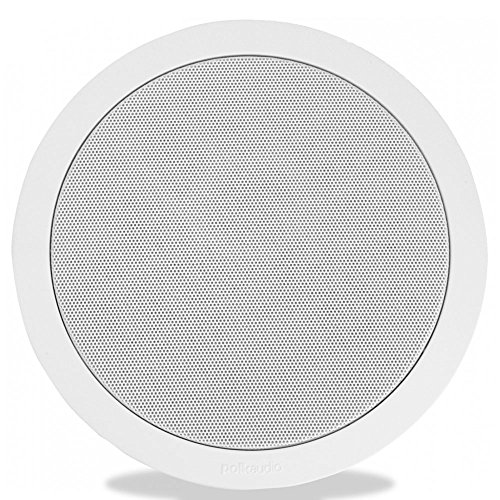 Image of Polk Audio MC60 2-Way 6.5 inch in Ceiling Speaker (Single), Dynamic Built-in Audio, Perfect for Humid Indoor /Enclosed Areas, Bathrooms, Kitchens, Patios (White)