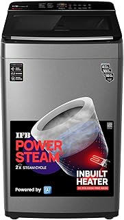 IFB 7.5 Kg 5 Star with DeepClean® Technology, AI Powered, Fully Automatic Top Load Washing Machine (TL751MS2S, PowerSteam®, Inbuilt Heater, Mystic Silver)
