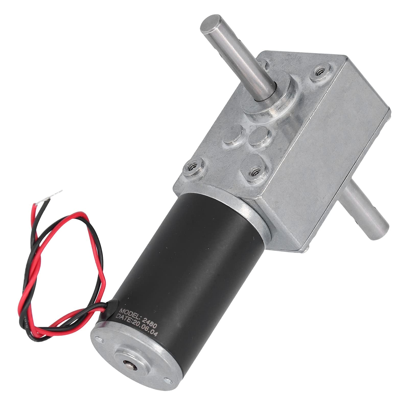 Schneckengetriebemotor Gleichstrommotor Metallgehäuse Edelstahl Abtriebswelle Geringe Reibung Stromverbrauch Elektromotor Für Haushaltsanwendungen DC12V 12 U/min
