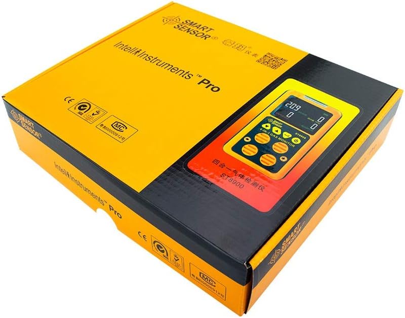 The retail packaging box for the SMART SENSOR AS8900 Multi-Gas Monitor.