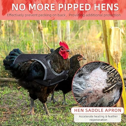 image for MYWSN Chicken Saddles for hens, Chicken Apron Back Protector for Hens 