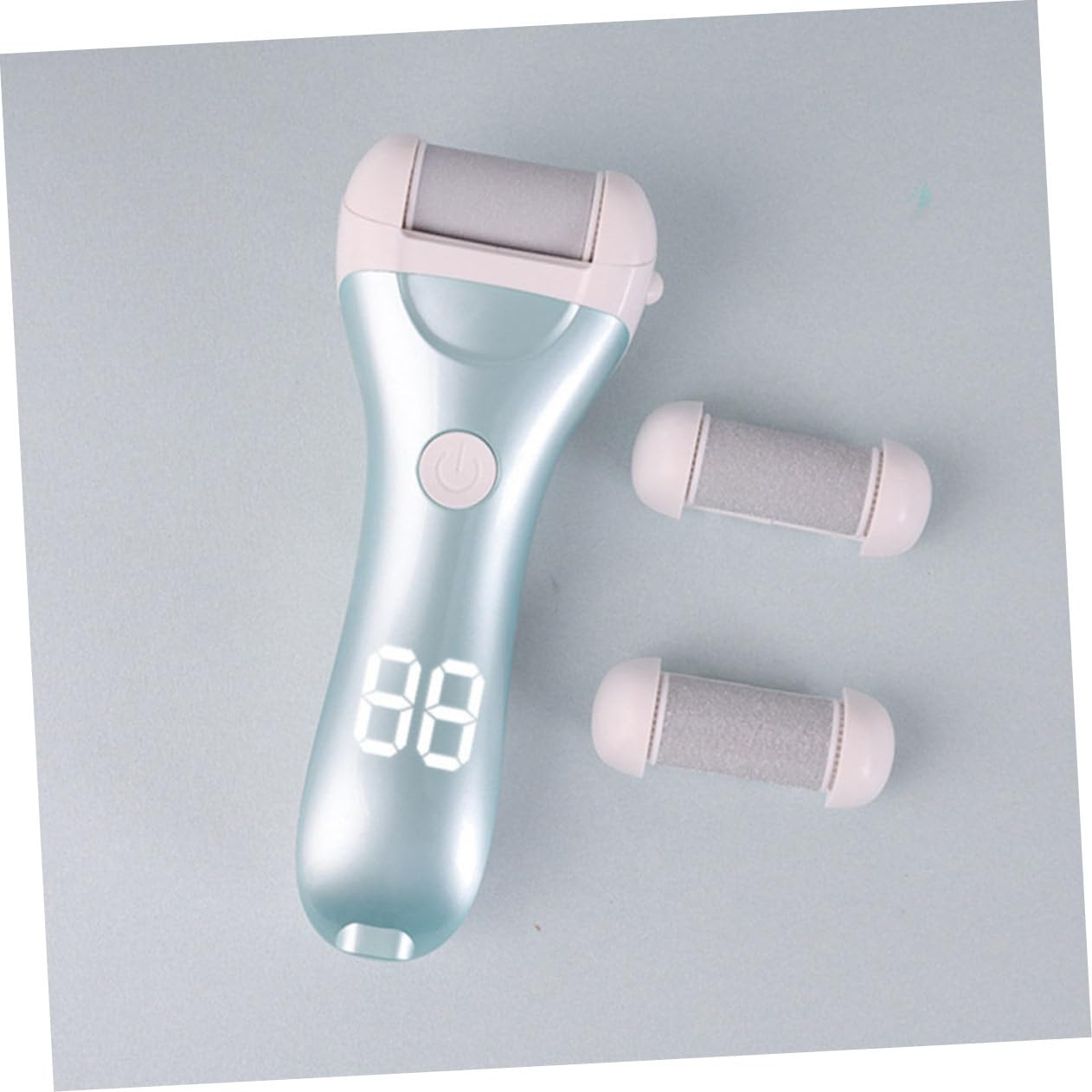 VALICLUD Lima Elettrica per Piedi Rimuovi Calli Batteria 1200mah Abs, Velocità Regolabile 1500-1800rpm, Accessorio Pedicure Pratico per Uso Domestico