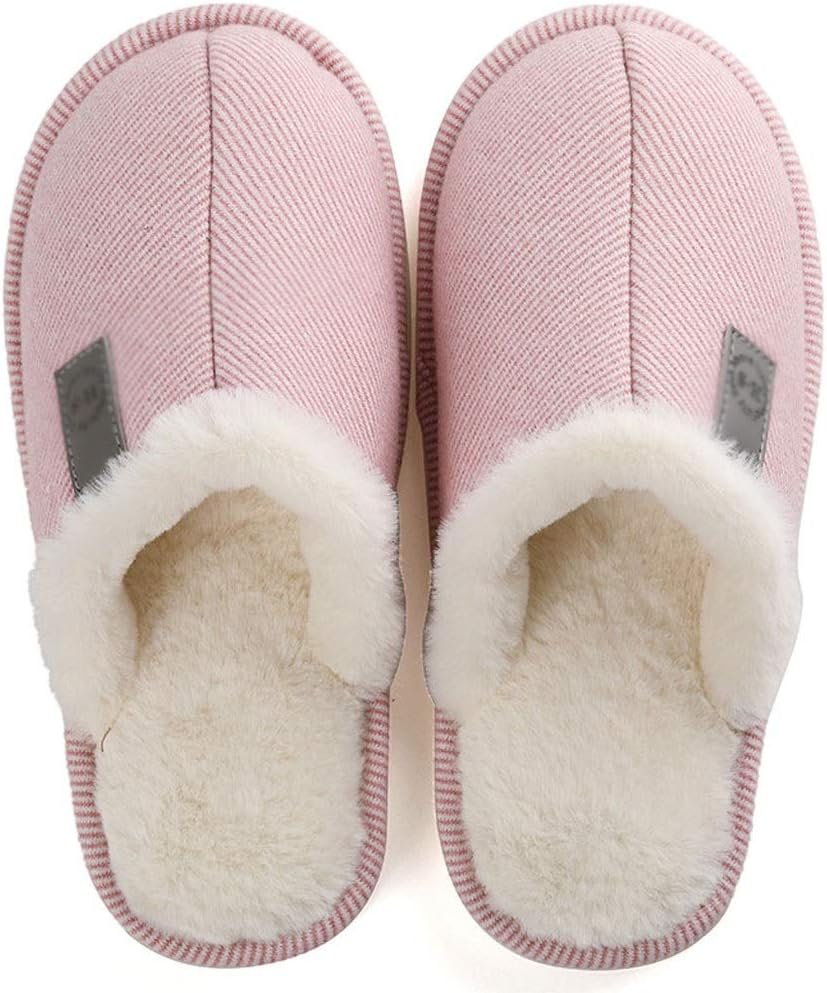 男性と女性の綿のスリッパ女性の秋と冬のプラスベルベットの暖かいカップルホームウールスリッパホームショーエコットンスリッパ(C,Cod