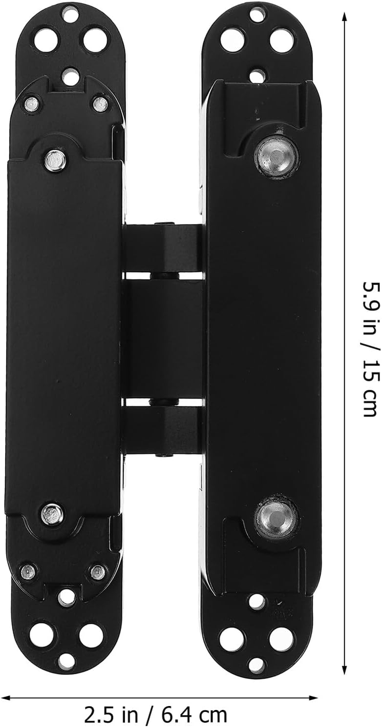 Adjustable Heavy Duty Invisible Door Hinge Metal Concealed Multi- Joint for Home Doors 40kg Load-Bearing Accessories