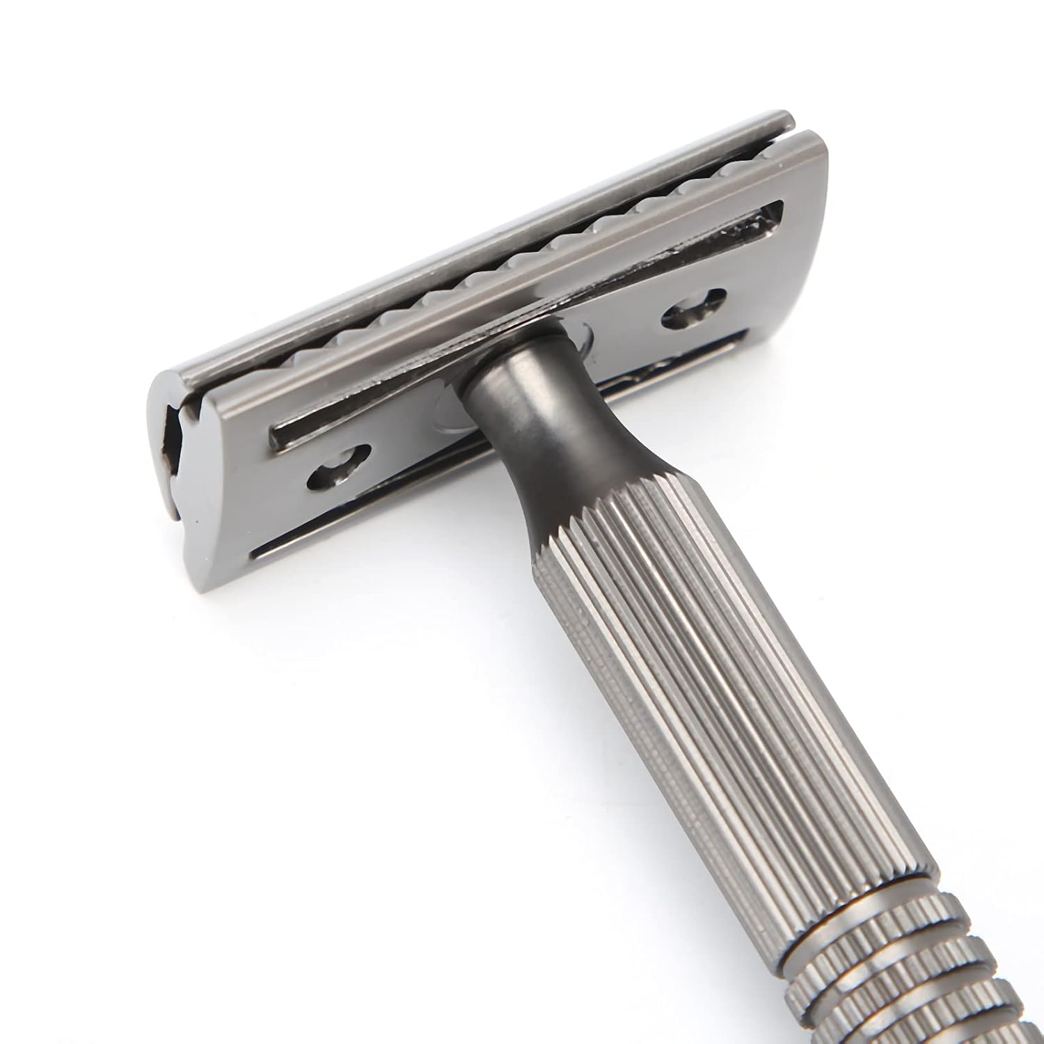 Professional Mens Shaver Durable Alloy Retro Shaver Portable Bladeless Shaver Home Barber Shop Double Edge Manual Safety Shaver