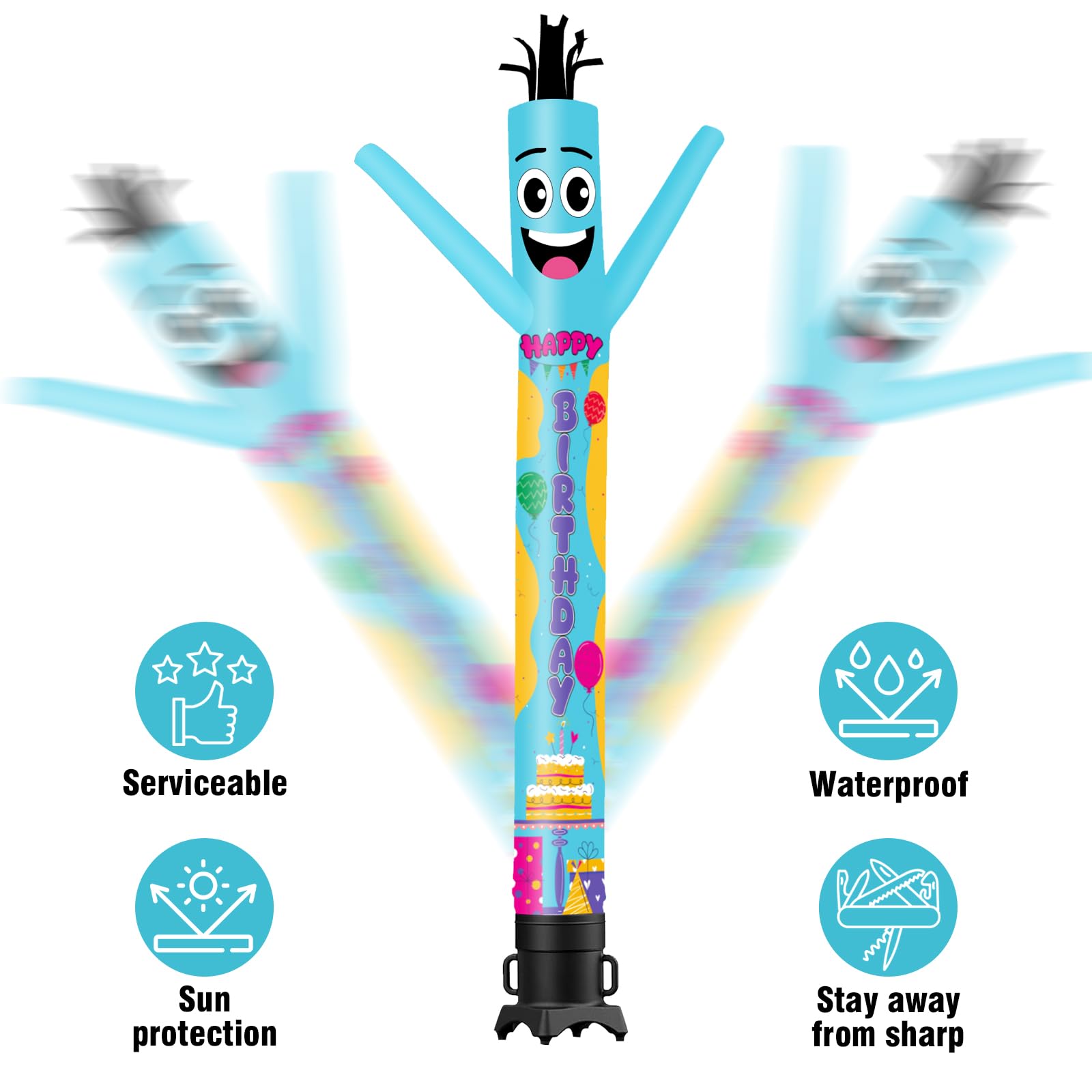 海外限定Airblown Inflatable man Supreme Wacky Waving Inflatable Tube Man Funny Christmas Ornament Gift