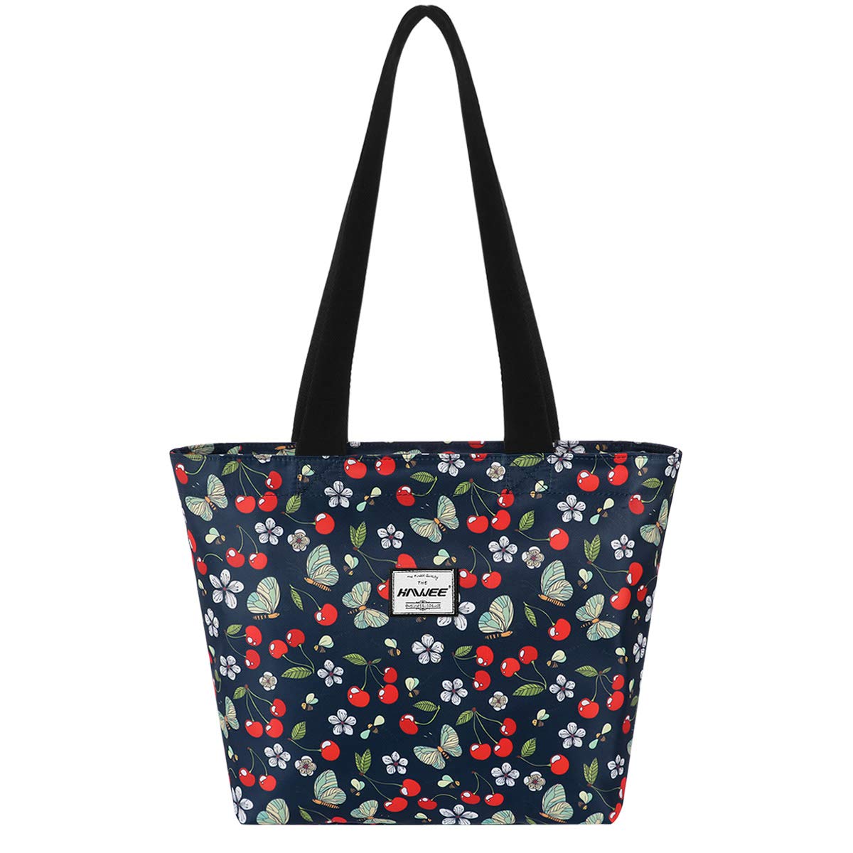 HAWEEMujer Bolsa de Hombro con Cremallera Ligera Bolso Totalizador Impermeable Bolso de Bandolera Grande Bolsa de Compras Niña Bolsa de Asas para Vida Diaria Estudio Trabajo Viaje Playa