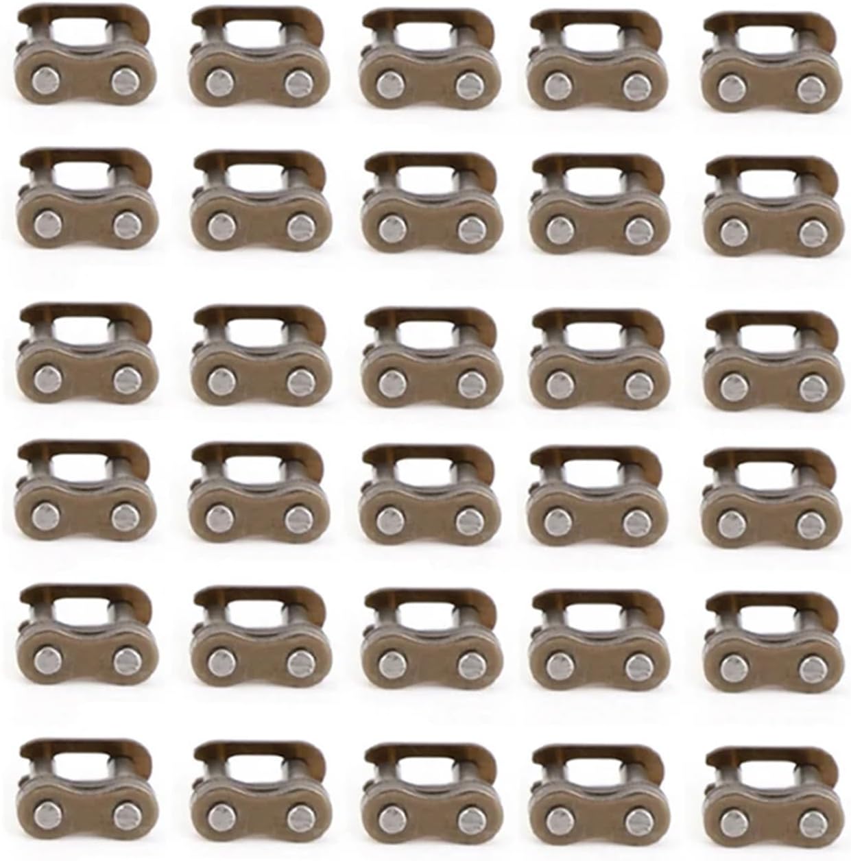 25H Drive Chain Spare Master Link For 2 Stroke 33cc 43cc 47cc 49cc motorcycles parts practical(Black 30 Pcs)
