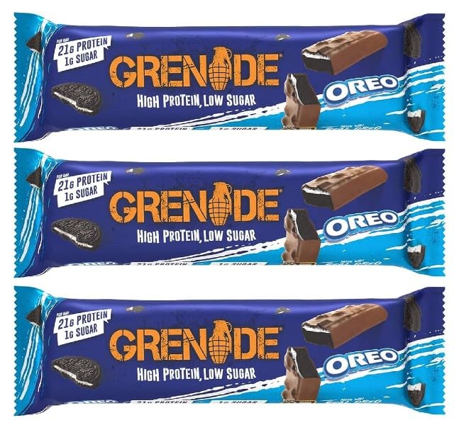 GrenadeCarb Killa High Protein and Low Carb Bar (Oreo), 3 x 60g Mini Pack