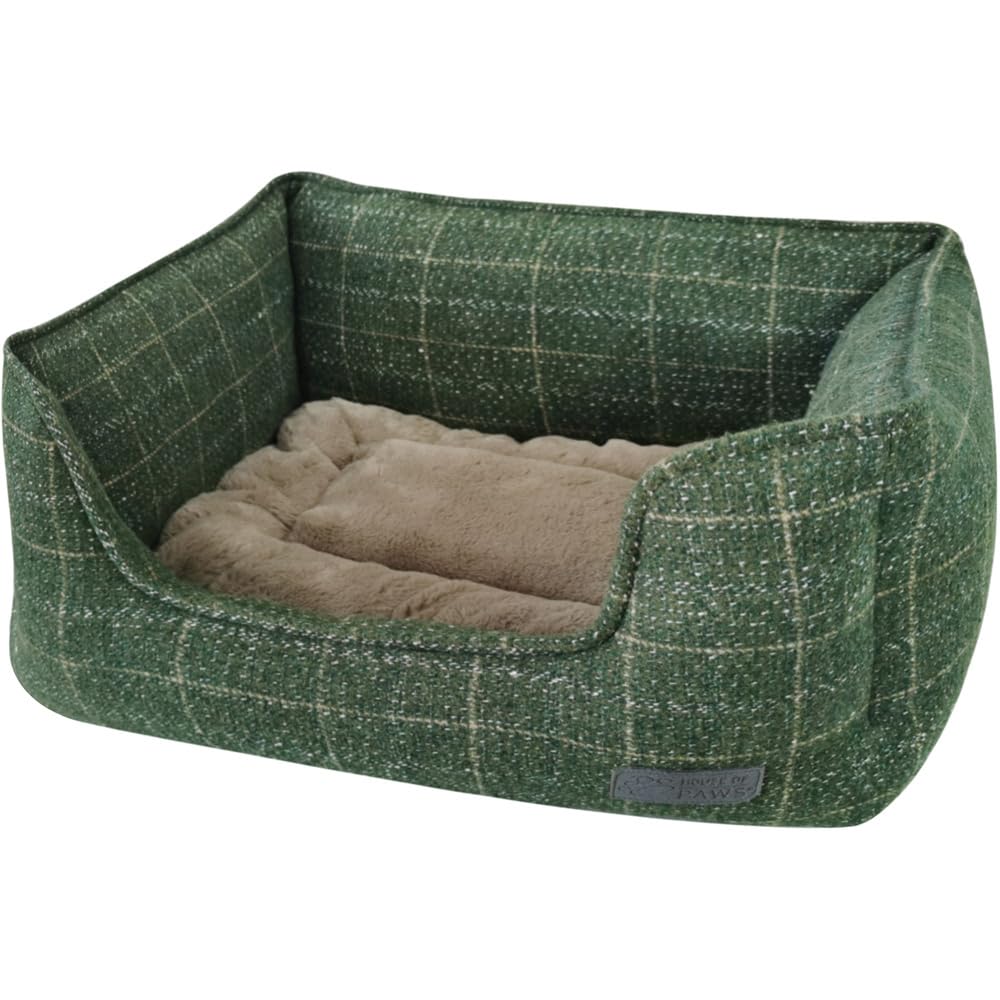 House of Paws Small Tweed Rectangle Dog Bed