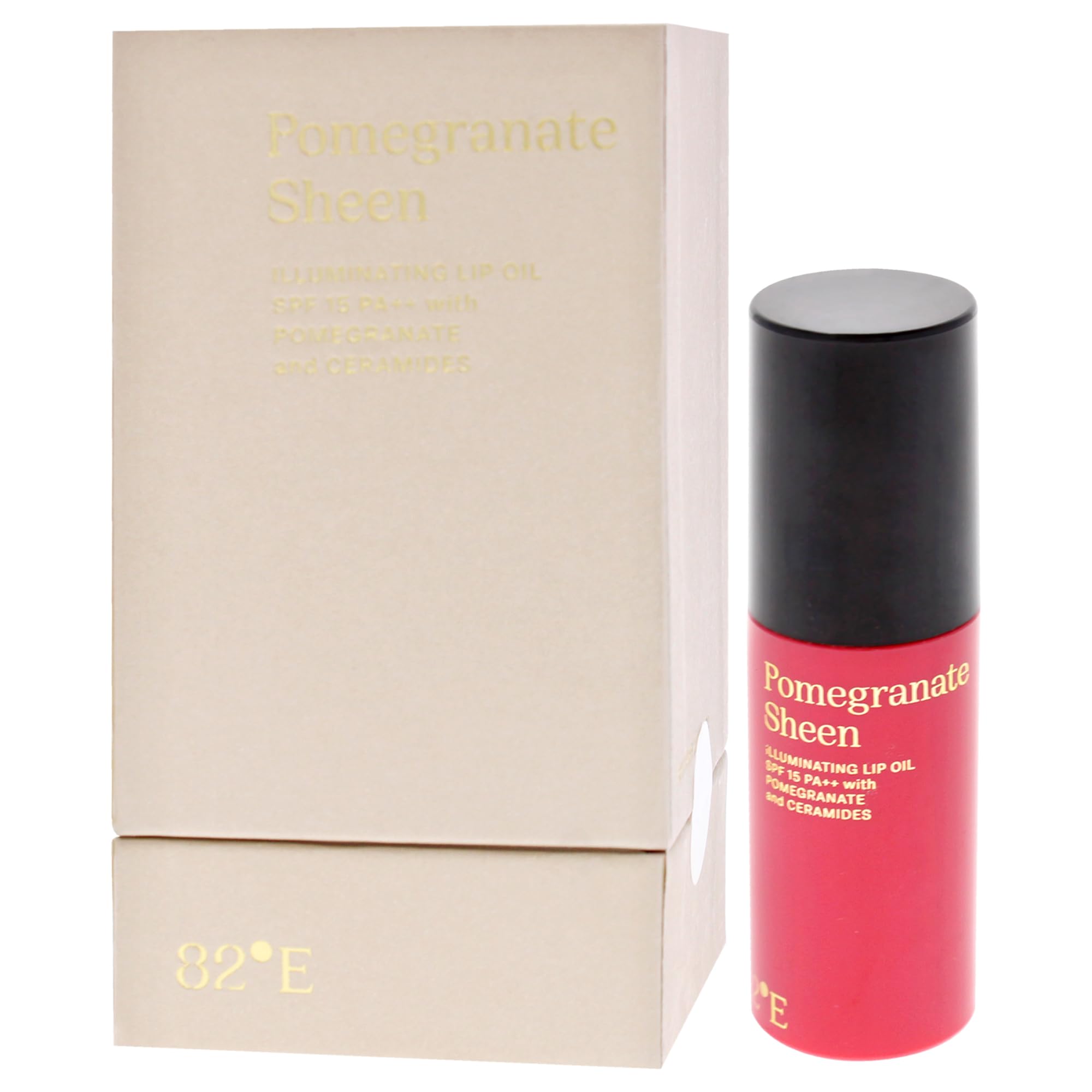 Pomegranate Sheen Illuminating Lip Oil SPF 15 PA Plus by 82E for Women - 0.2 oz Lip Oil, Cranberry - Image 4