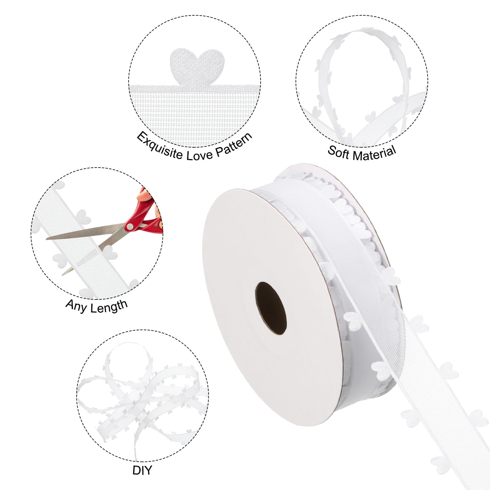 PATIKIL 1Inch x 20Yard Organza Chiffon Ribbon - Image 3