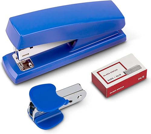 Engrapadora de escritorio 3 en 1 con removedor de grapas, capacidad de 20 a 25 hojas