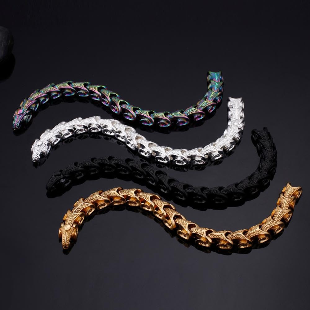 Armbänder Herren Armband Geschenk Armreif Punk-Drachenkorn-Wickelarmbänder Für Männer