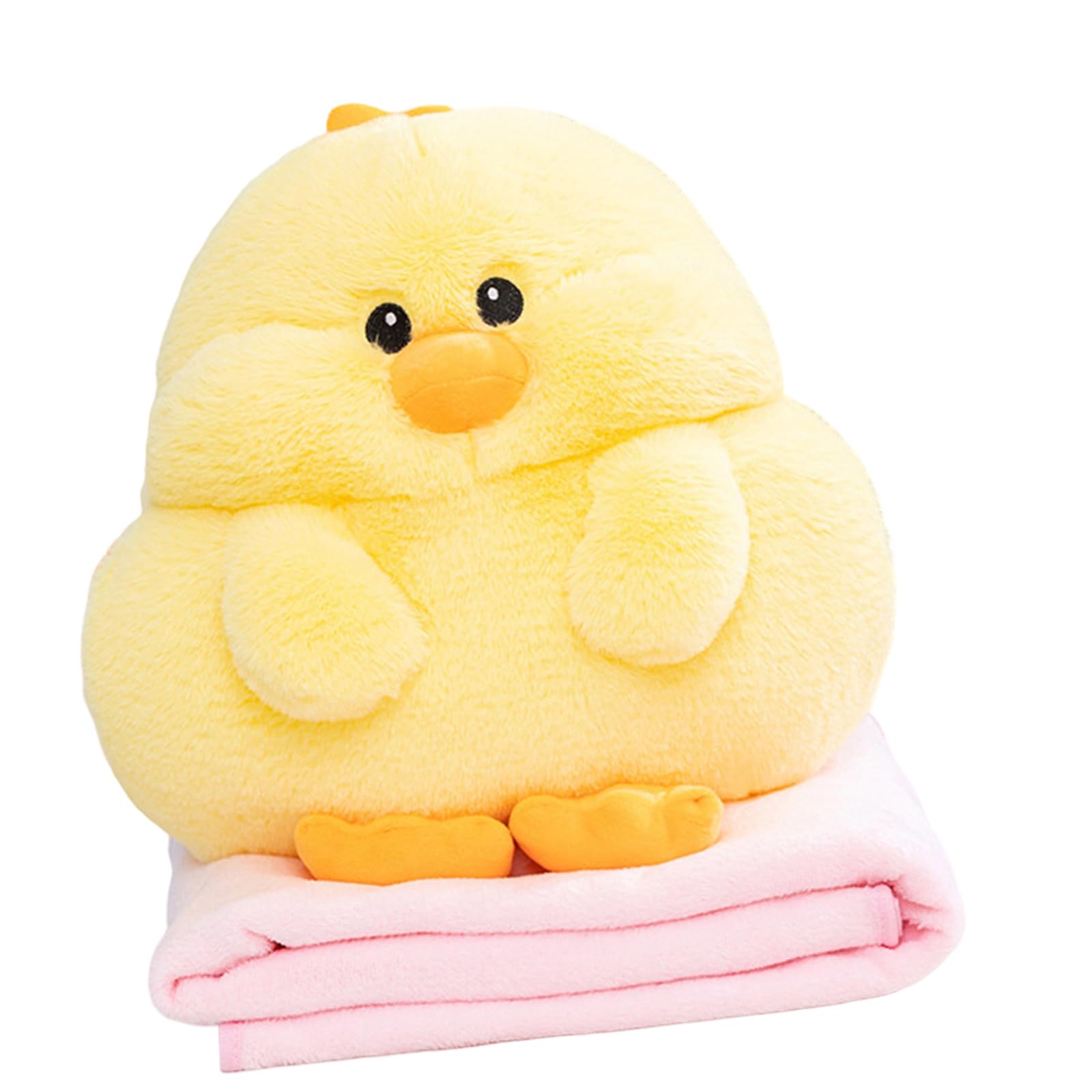 Kalttoy Multifunctional Plushie Pillow Blanket with Lovely Animal Pattern for Home Travel Use Hamster Pillow Blanket