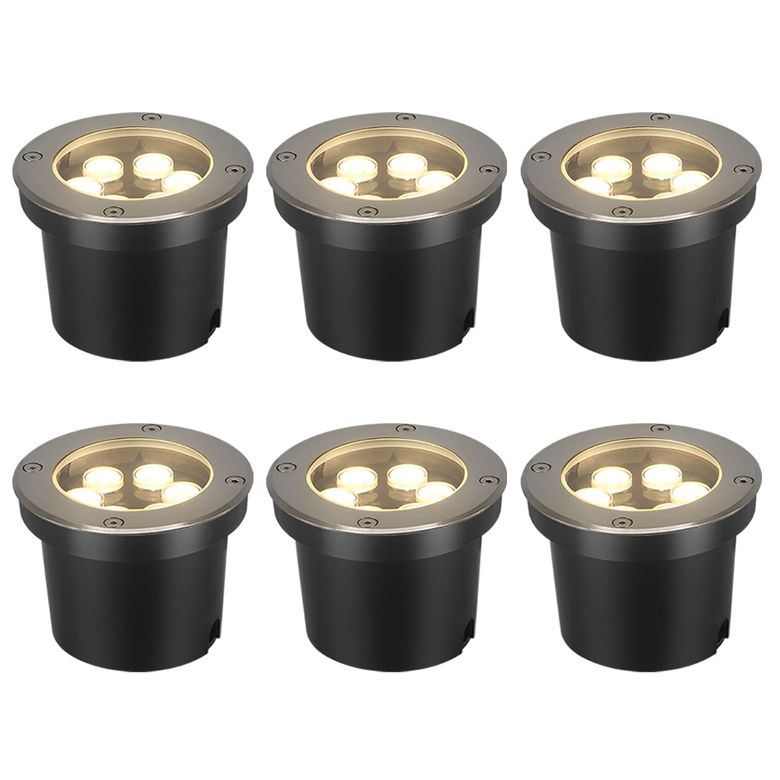 Buy CKWPY 6Pack LED InGround Landscape Lights, 6W AC/DC 1224V Low