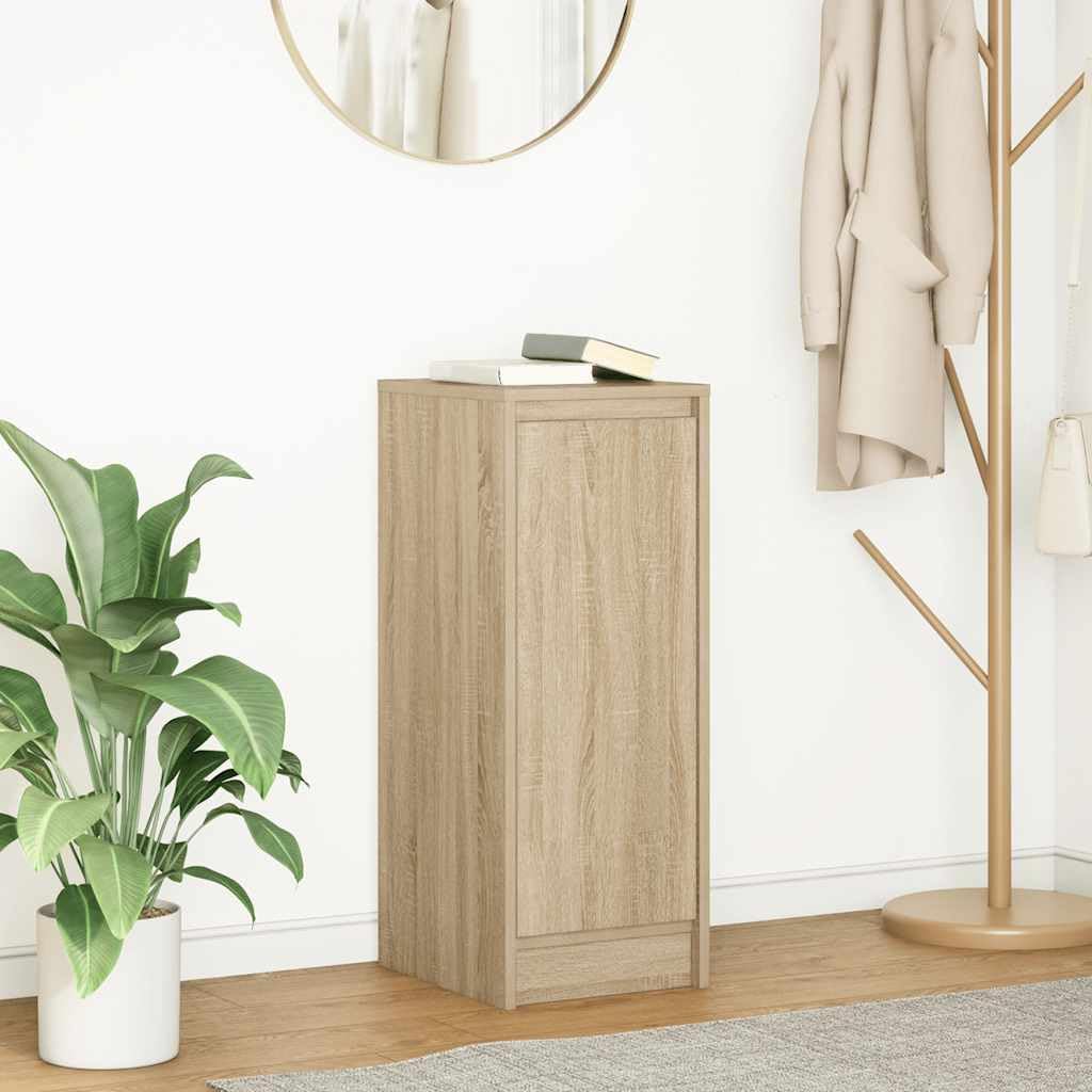 vidaXL Credenza Rovere Sonoma 29,5x34x76 cm in Legno Multistrato, armadietto, credenza, Armadio da corridoio, Buffet, Armadio da Cucina