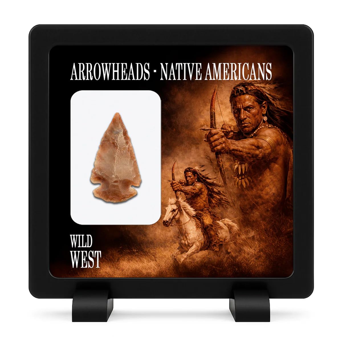 IMPACTO COLECCIONABLES | Authentic Native American Arrowhead | Original Tribal Stone Artifact | Indigenous Hunting Tool | Historical Archaeological Collectible with Certificate