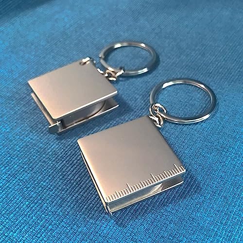 2 piezas cinta métrica mini metálica portátil miniatura 2