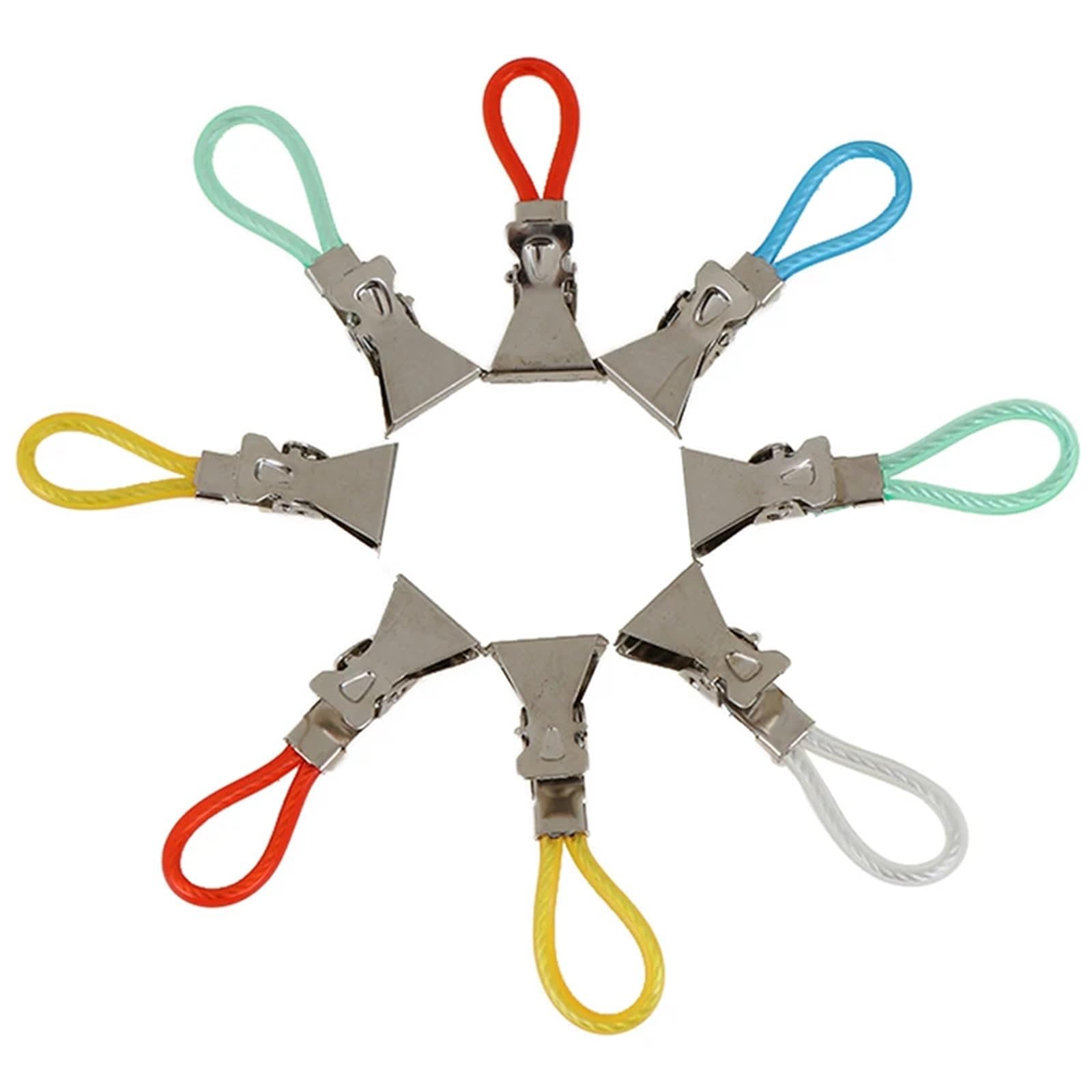 Multipurpose Clips, 100Pcs Towel Clips Towels Hanger Tea Hook(Multicolor)