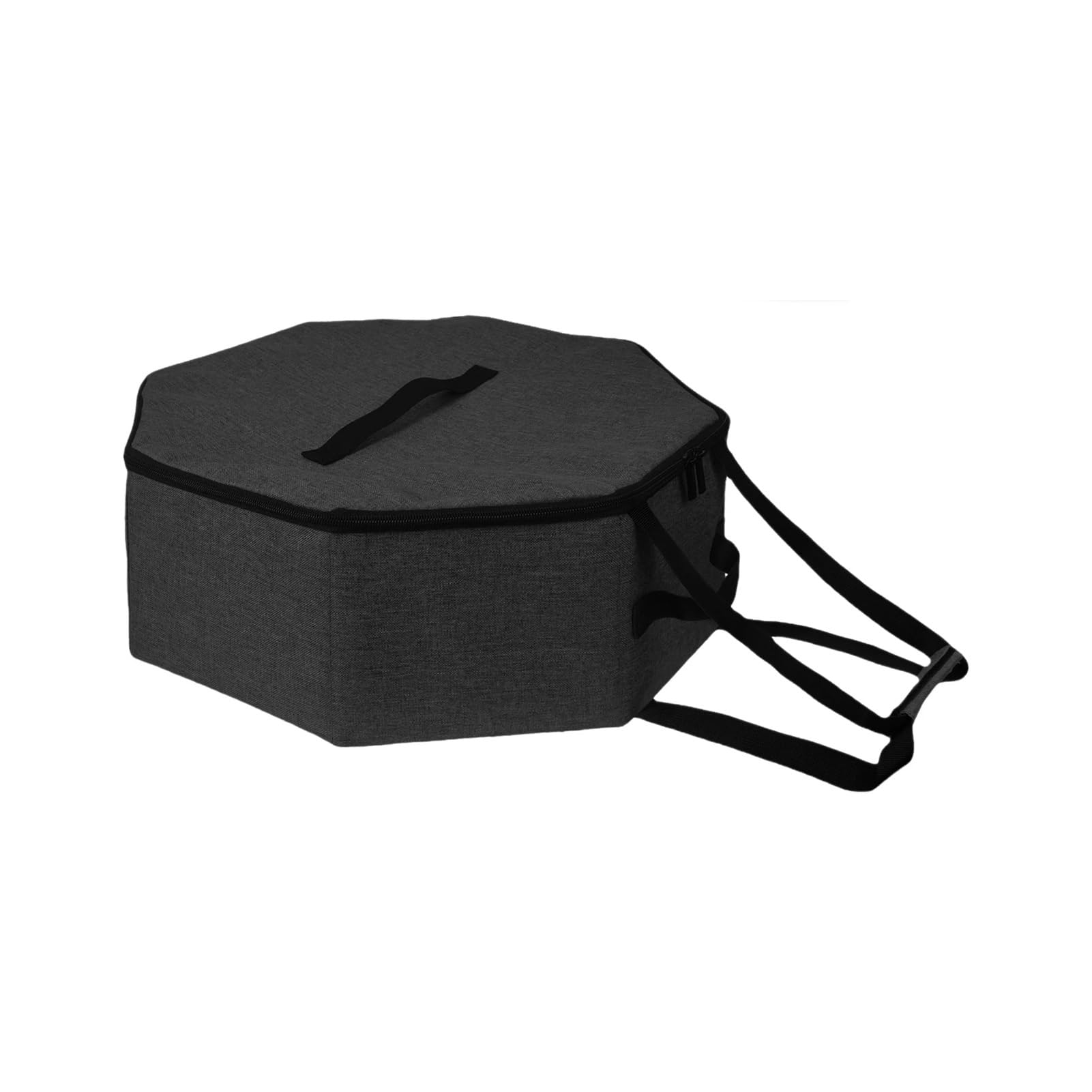 Estuche plegable for guardar sombreros, caja for sombreros de viaje, organizador de sombreros de vaquero for armario con asas, cajas for sombreros for hombres y mujeres(Black)