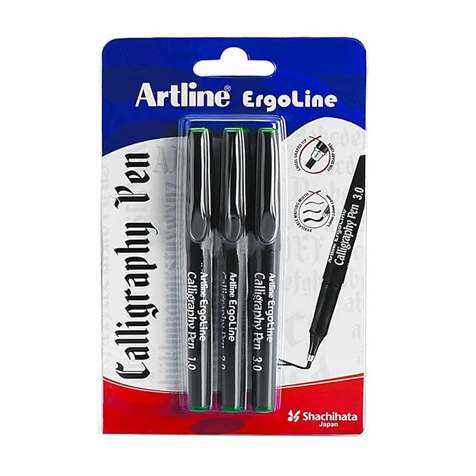 Artline Ergoline Water Based Calligraphy Pen Set Water & Smudge