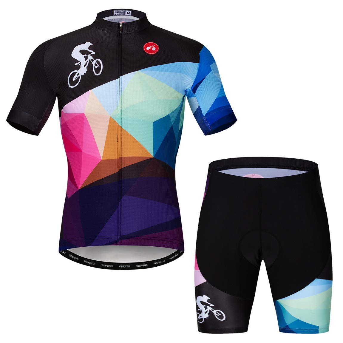 Radtrikot-Set für Herren, atmungsaktiv, Fahrradanzug, Mountainbike-Kleidung, MTB-Trikot, schnell trocknend