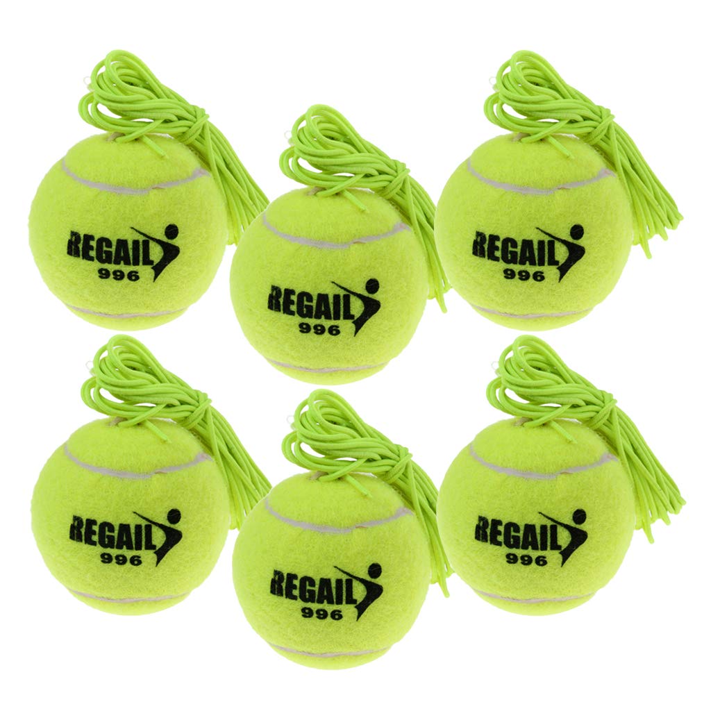 Palline di Ricambio per Allenamento Da 6 Pezzi per Allenatore di Tennis Cavo Elastico