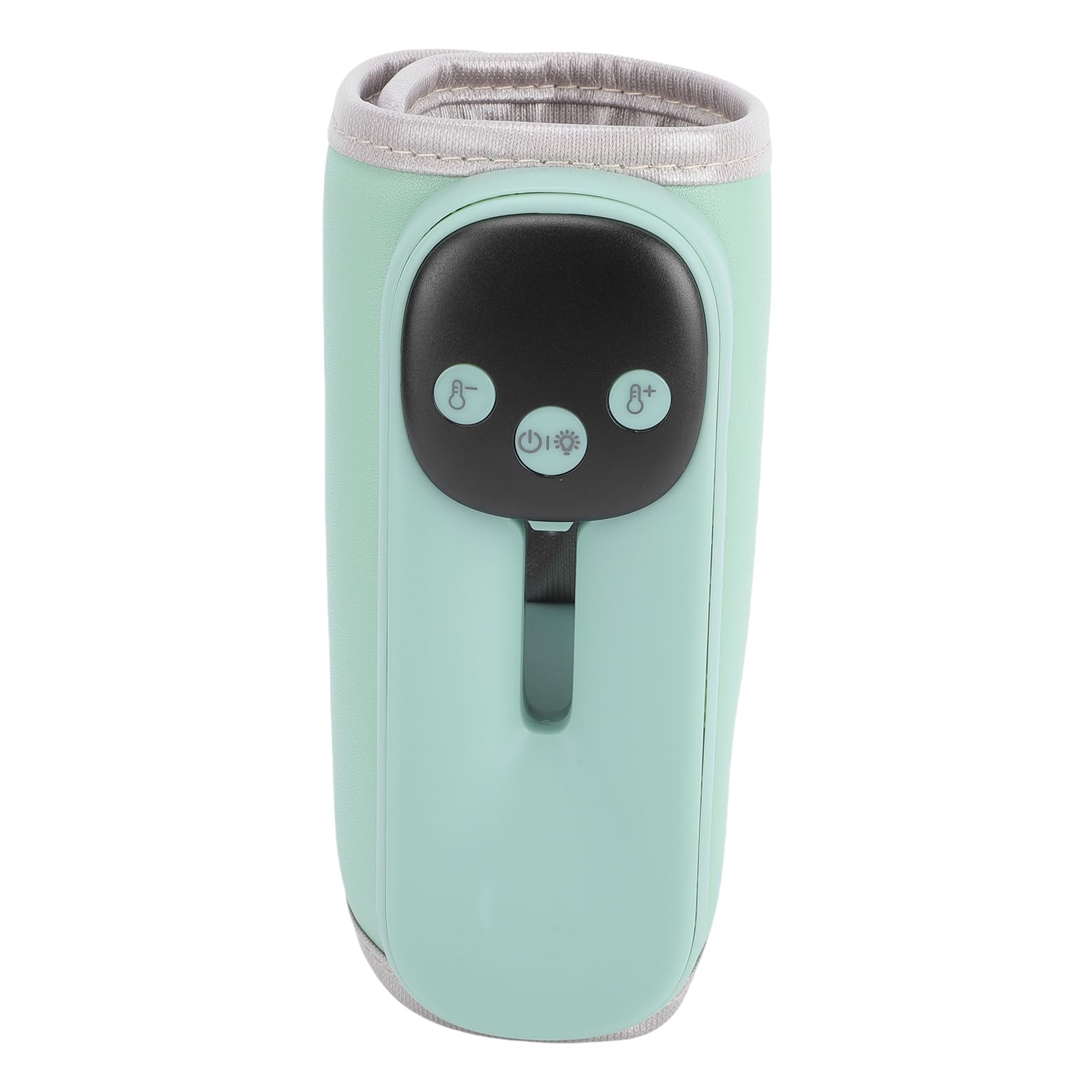 Generic Scaldabiberon Portatile con Luce Notturna 11 Impostazioni di Temperatura Display Digitale Scaldabiberon Portatile per Biberon da 2,56-3,15 Pollici (GREEN)