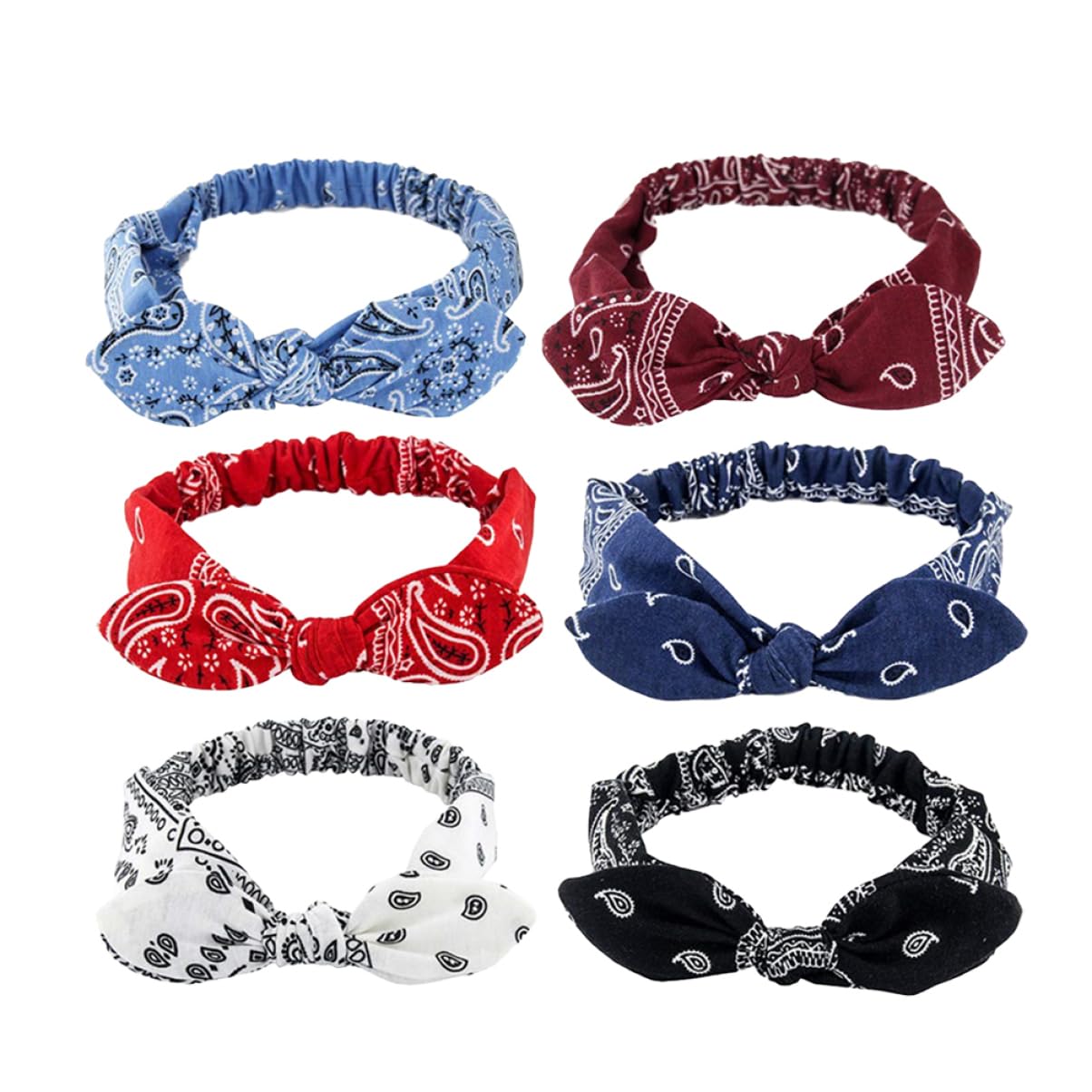 minkissy 18pezzi Fasce Per Con Nodo Fiocco Cerchietti Elasticizzati Per Ragazze Accessori Chic Per Feste e Uso Quotidiano Colori Variati Per Studenti e Donne