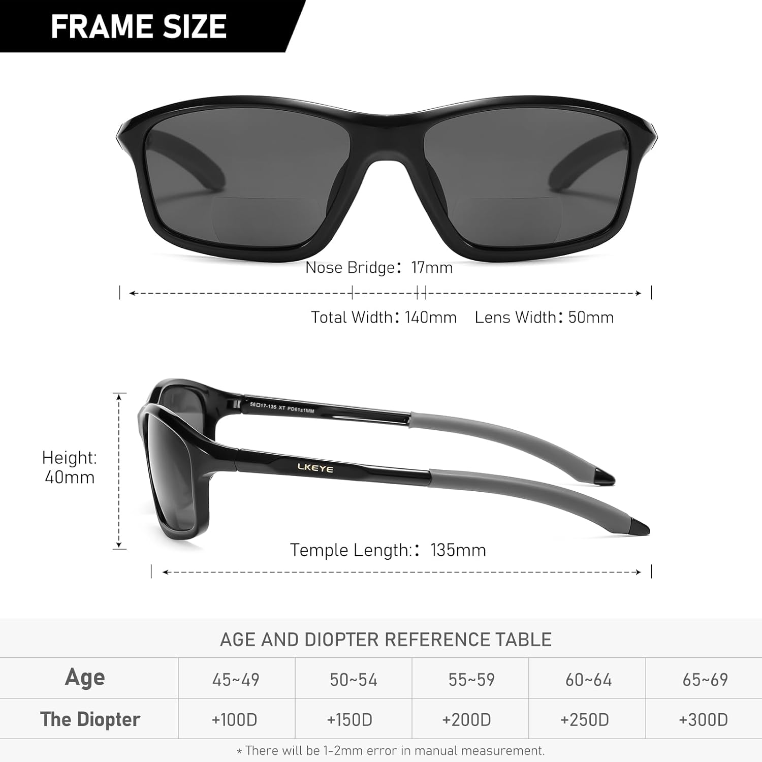 Bifocal Reading Sunglasses Men Women Sun Glasses Sports Style Fishing/Driving UV400 Readers Spring Hinge EyewearLK6098 - Image 3